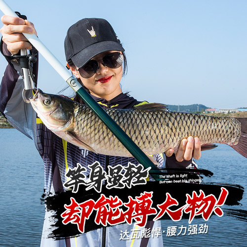 正品达瓦彪悍钓鱼竿手杆碳素超轻超硬28调19调台钓竿鲤鲫鱼竿手竿 - 图2