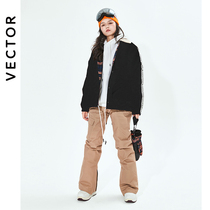 VECTOR winter outdoor ski suit for men and women with the same single double board waterproof and warm skipper soft shell double-sided jacket