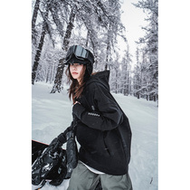Single Board Ski Suit Women Winter Sweatshirt With Hood Male Thickening Anti-Chill Warm Professional Waterproof Double Board New Blouse Tide