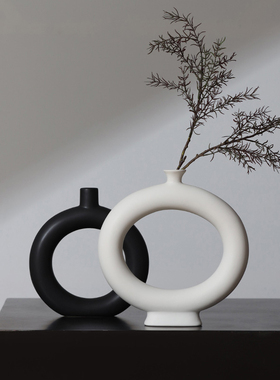客厅花瓶摆件陶瓷创意