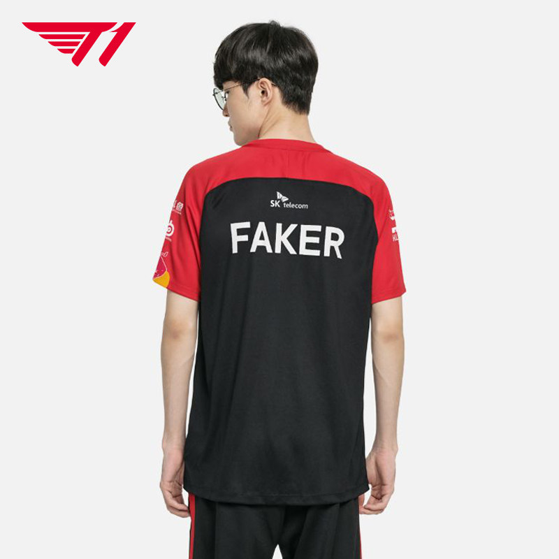 t1队服2022年新款韩国英雄联盟t恤 T1海外T恤
