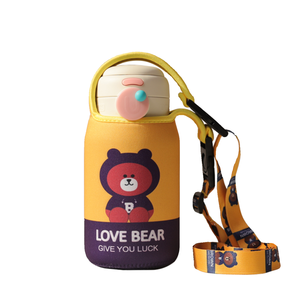 适用Uoha 随行双饮500ml保温杯套儿童便携可爱水杯两用保护套,淘宝优惠券,粉丝福利购,淘宝优惠卷