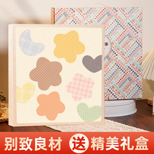 花形格纹插页相册本纪念册5寸6寸拍立得照片收纳影集宝宝成长记录 - 图2