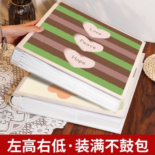 花形格纹插页相册本纪念册5寸6寸拍立得照片收纳影集宝宝成长记录 - 图0