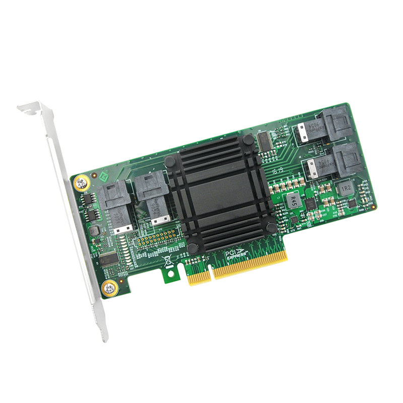 Linkreal U.2转接卡 PCIe3.0 x8转4口NVMe扩展卡switch PLX8724 - 图2