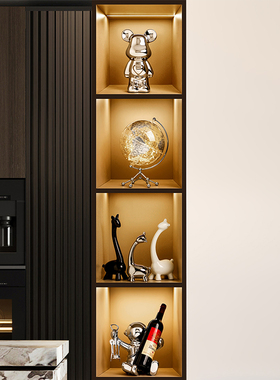 新款贝汉美创意小鹿摆件轻奢高档高级感家居客厅玄关酒柜桌面软装