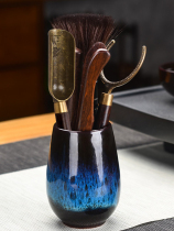 Tea Walk Six Gentlemen Suit Black Sandalwood Qutian Tea Furniture Accessories 6 Gentleman Tea Art Tea Tool Tea Pinch Tea Spoon Tea Spoon