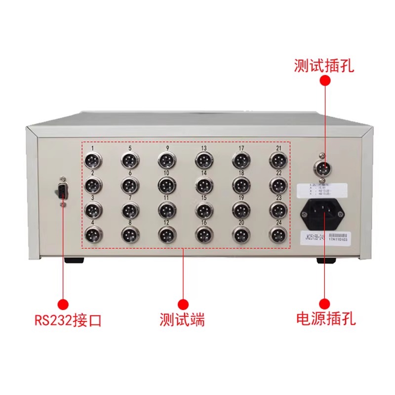 JK2515B-8S/16S/24S多路电阻扫描测试仪8/16/24通道电阻测量仪 - 图1