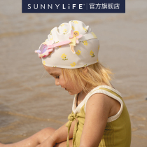 Sunnylife child bathing cap girl boy high elastic silicone gel not ler head swimming 20 years new flower fairies