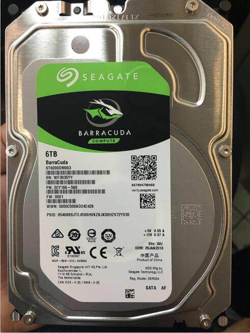 全新原装希捷6t st6000dm003 新酷鱼6tb监控存储硬盘3.5寸256m