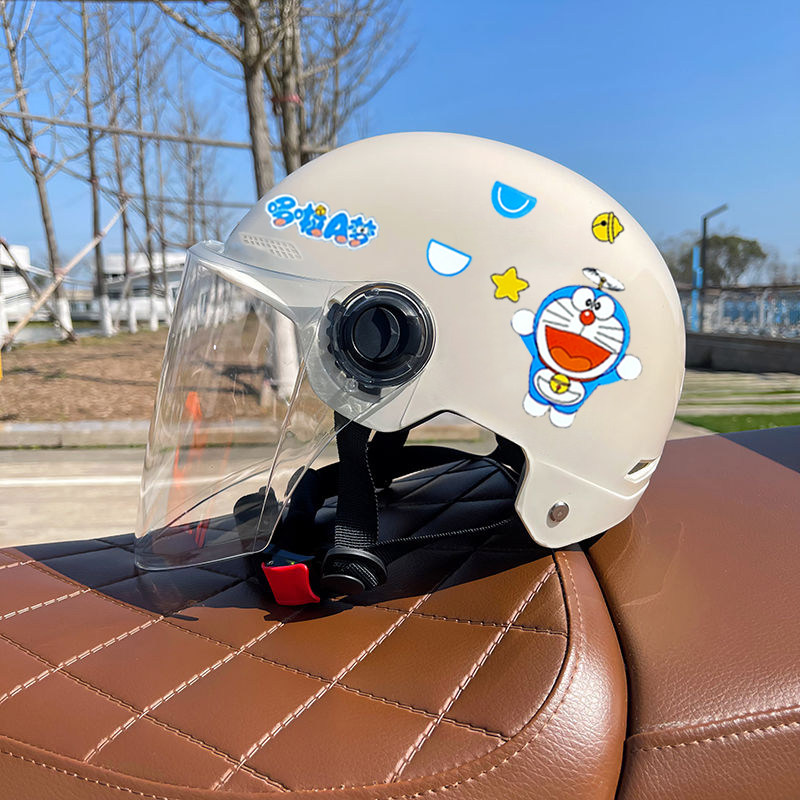 3c certified electric vehicle helmet summer windproof summer electric vehicle safety helmet for men and women half helmet sun protection helmet cap 0