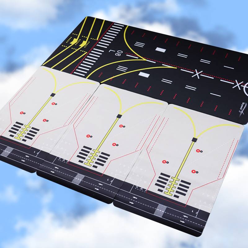 飞机模型停机坪航模跑道可拼接民航学生场景模拟教学30x50CM-图3