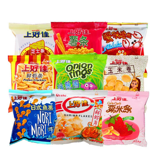 裸价特卖 上好佳鲜虾片薯片薯条栗米条洋葱圈零食小吃 非临期食品 - 图3