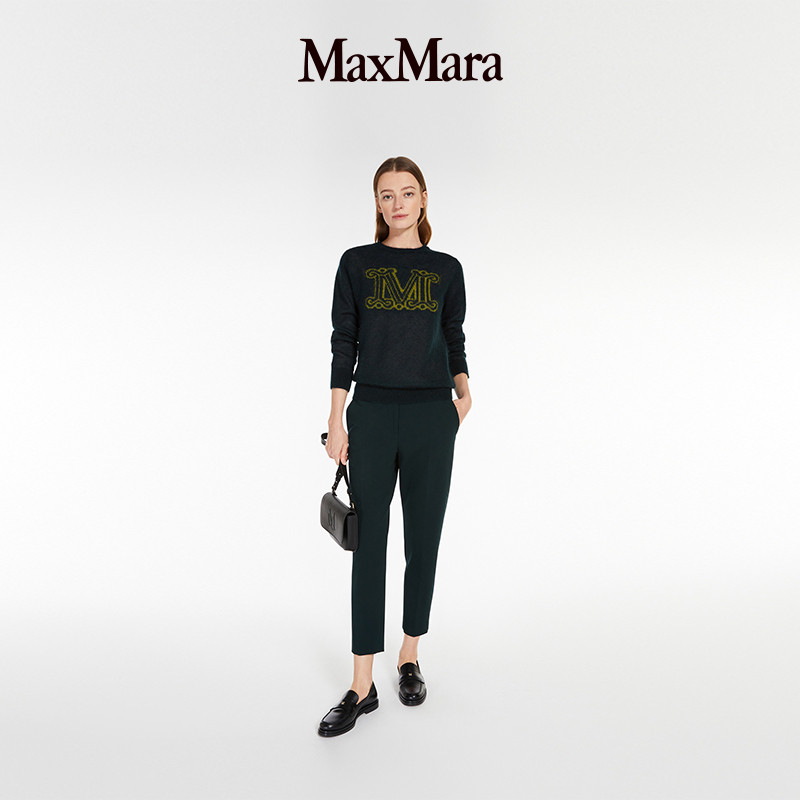 MaxMaraM徽标针织毛衣