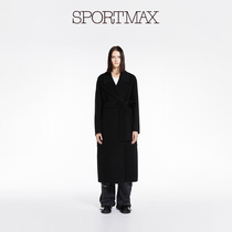 (quarter-final selection) Sportmax womens cotton wool profile Grand capsized coat 2016043906