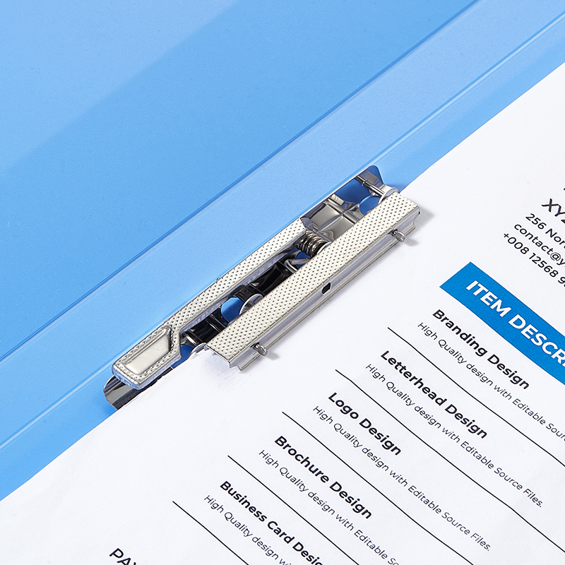 齐心文件夹插页透明档案合同a4资料夹双强力夹文价夹简历客户档案收纳夹报价单歌词放a4纸的翻页夹装办公用品-图1