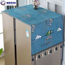 Refrigerator Dust Cover Cover Cloth Drum Washing Machine Cover Towel Protection Hood Single Door Double Open Door Nordic Wind Ice Cabinet Hood Cloth