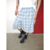 CoosRetro American retro plaid fake placket design casual pants for boys loose and versatile cropped pants
