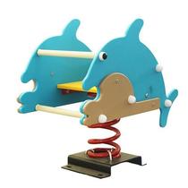 Outdoor park Double sports seesaw Wood rocking horse spring teething equipment Play to equipment chair Neighborhood Children Playground