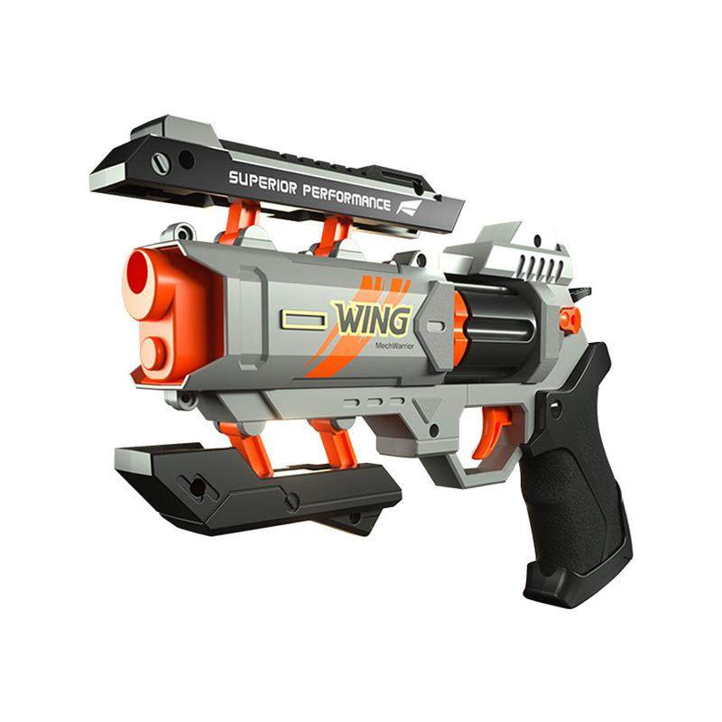 爆裂左轮软弹枪变形手枪男孩儿童对战玩具真创意可发射手动上膛,淘宝优惠券,粉丝福利购,淘宝优惠卷