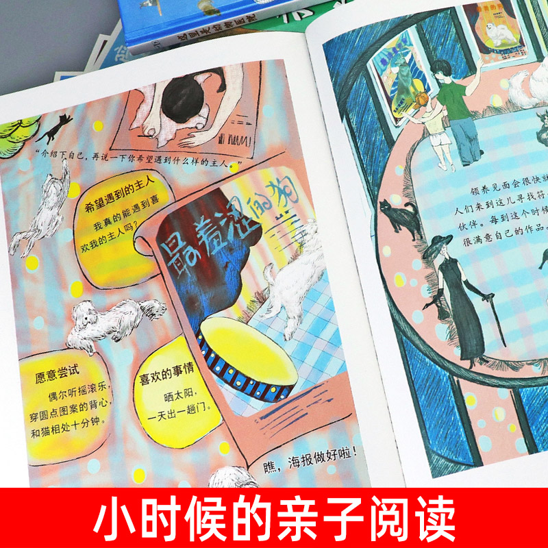 陪你长大系列绘本孙俪 睡前故事流浪动物生命教育绘本图画书5本装3-8岁儿童读物中班大班绘本童书 孙俪儿童绘本