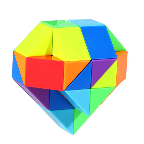 百变魔尺24段36节60段72段彩虹色幼儿园48全套儿童益智力玩具魔方 - 图3