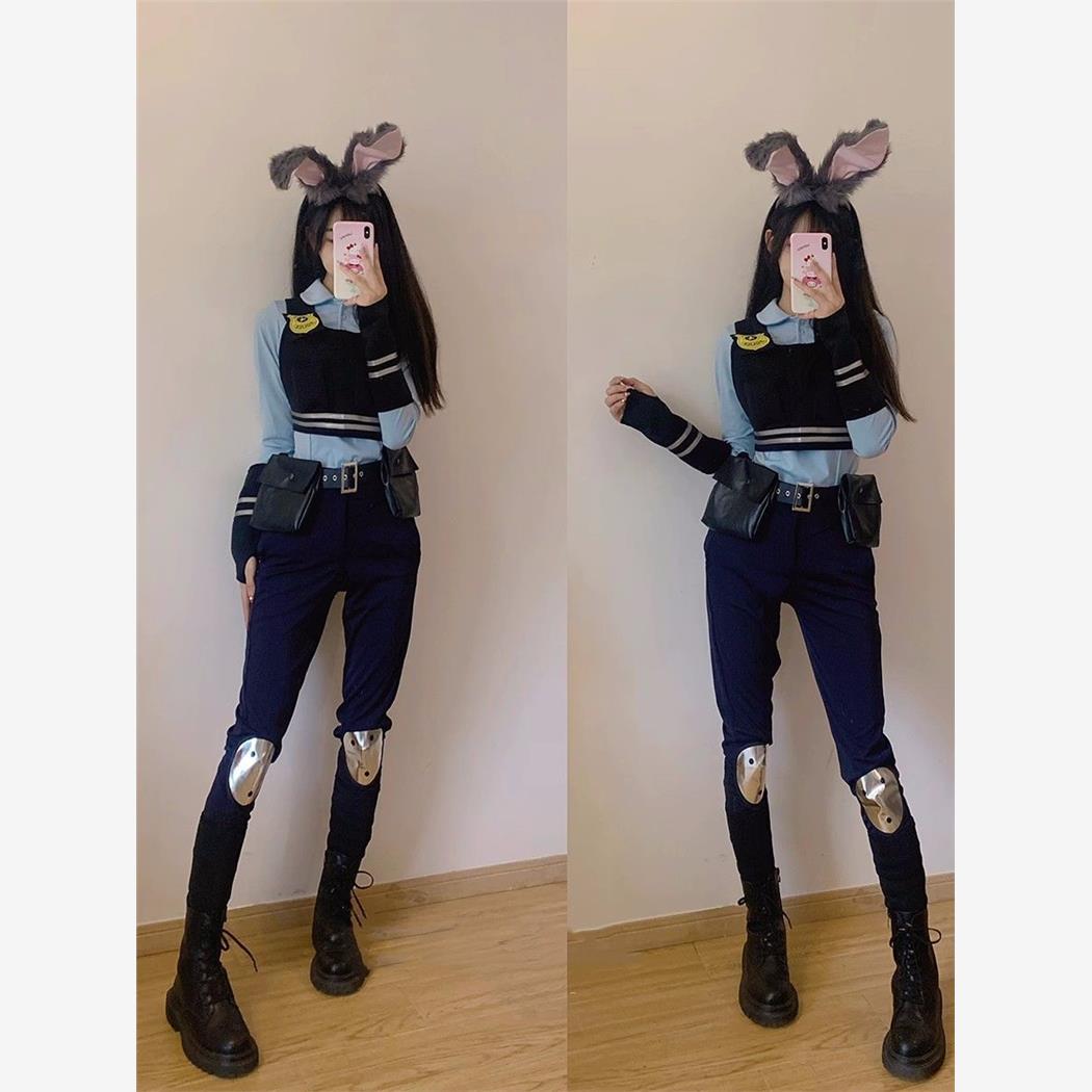 全套兔子警官疯狂动物城judy朱迪cosplay漫展动漫演出服服装女 - 图1