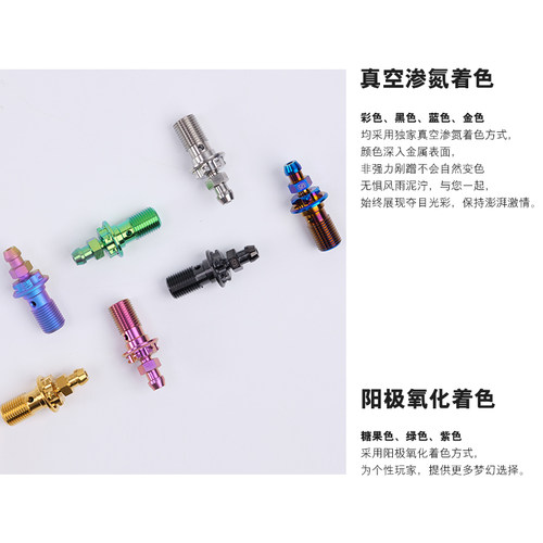S-PARTS A3钛合金单孔 油管排气 组合螺丝M10P1.0/1.25电动摩托车 - 图2