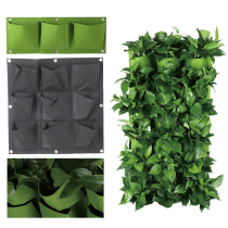 2 to72 Pockets Hanging Green Grow Bag Planter Vertical