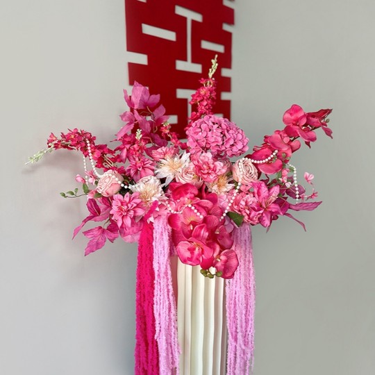 Simulated flower wedding decoration Mengyuanxipu wedding decorations