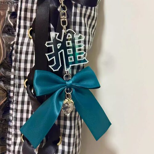 推活-PiPOO原创动漫谷子周边摆阵明星应援痛包装饰蝴蝶结推活挂件 - 图0