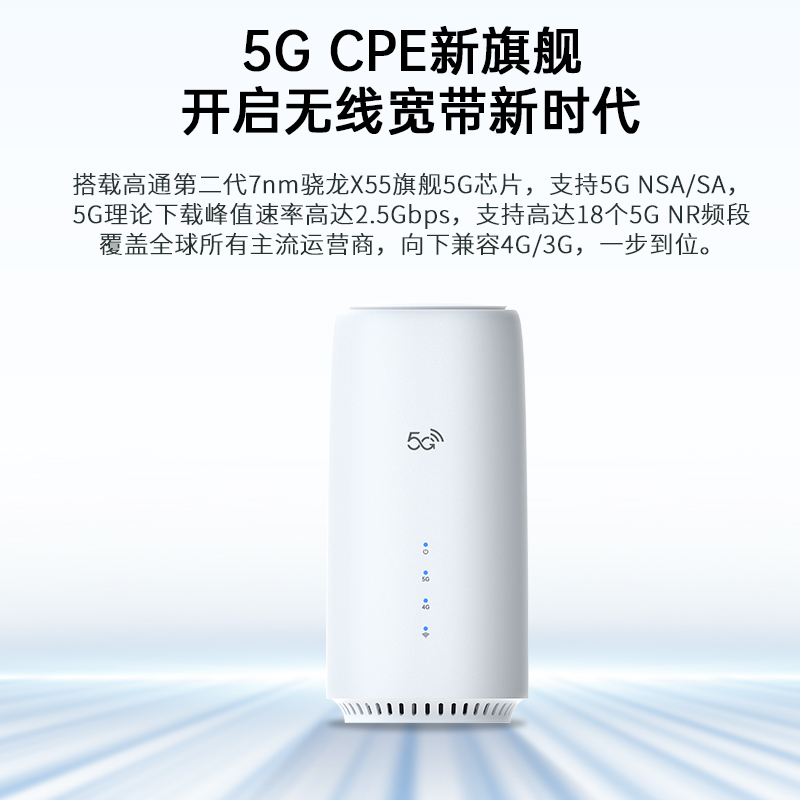 移动5G无线路由器全网通插卡随身千兆双频WiFi6免装宽带笔记本台式机车载户外办公上网宝cpe工业级穿墙神器 - 图0