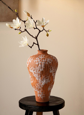 复古侘寂风花瓶感家居客厅电视柜民宿装饰花器摆件