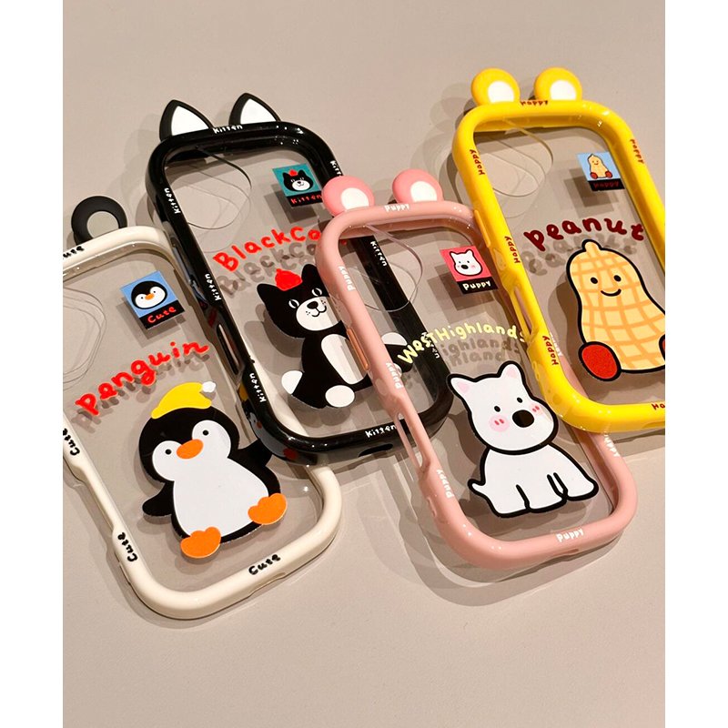 立体可爱耳朵Jellycat动物适用苹果16promax手机壳iPhone15网红新款14个性创意13少女15Pro防摔16保护套女ins - 图0