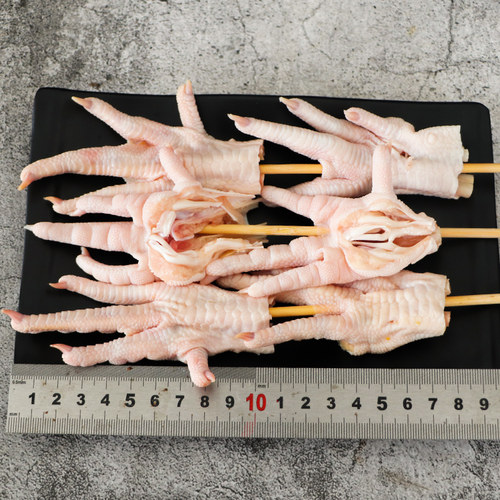 米阿姨开边凤爪串原味鸡爪10串铁板带骨鸡脚串烧烤油炸半成品食材 - 图1