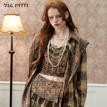 VIAPITTI ການອອກແບບວ່າງ niche plaid ເສື້ອ skirt ສອງສິ້ນຂອງແມ່ຍິງ 2024 ຊຸດຄົນອັບເດດ: ໃນພາກຮຽນ spring ຕົ້ນ