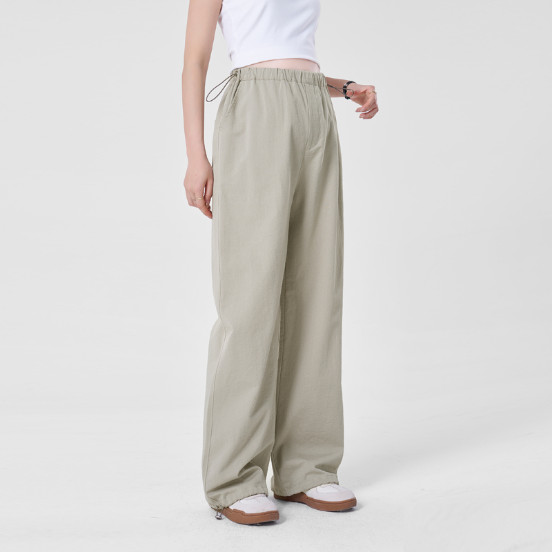 MASANON孕妇夏款外穿2024新款无托腹薄款小个子直筒裤白色夏季装 - 图2