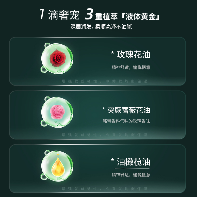 圣姿兰免洗护发精油橄榄植物萃取烫染修护干枯毛躁分叉男女亮发液