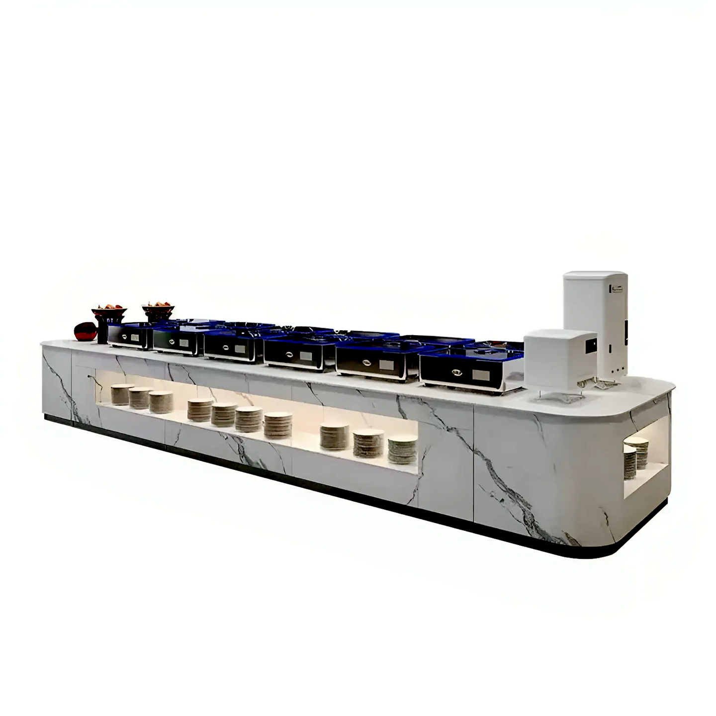 源头工厂单位食堂自助餐台火锅酒店岩板取餐台布菲台凉菜甜点摆台,淘宝优惠券,粉丝福利购,淘宝优惠卷