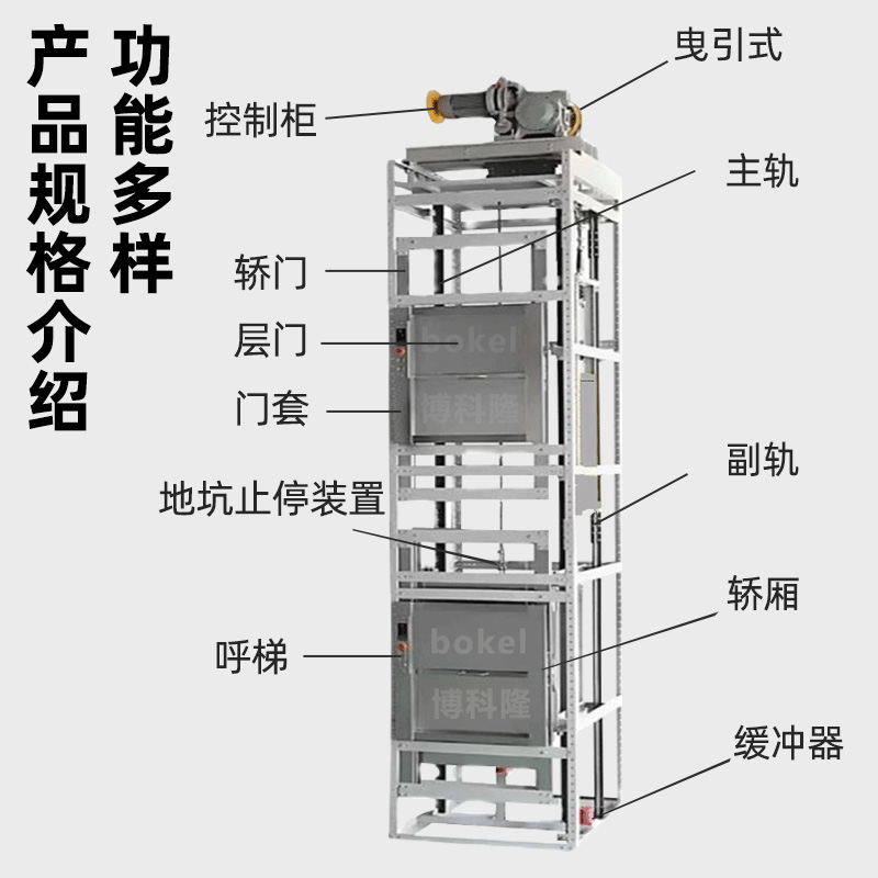 饭店传菜电梯酒店传菜机升降机台曳引式食梯餐梯学校小型杂物货梯 - 图3