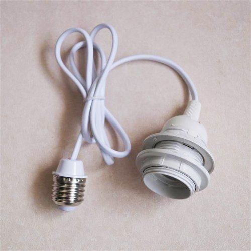led灯泡灯座延长线仓库吊灯加配灯罩转换器E27螺口灯头加长线铜线 - 图1