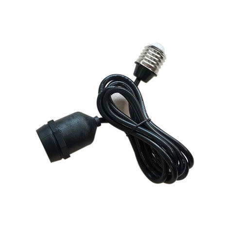 led灯泡灯座延长线仓库吊灯加配灯罩转换器E27螺口灯头加长线铜线 - 图3