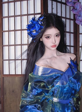 古风彼岸花朵发夹女清冷感饰品