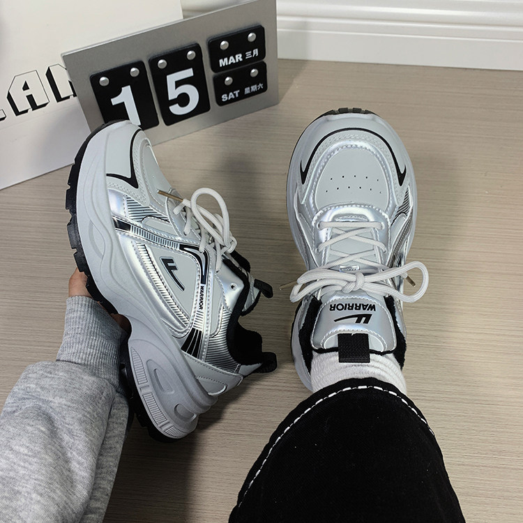 回力银灰老爹鞋女冬季2025新款百搭高级感加绒潮鞋运动情侣休闲鞋,淘宝优惠券,粉丝福利购,淘宝优惠卷