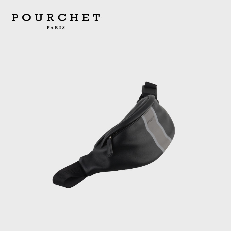 POURCHET/宝榭法国原创设计新款法国原创设计男士腰包通勤,淘宝优惠券,粉丝福利购,淘宝优惠卷