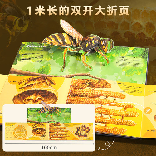 六一儿童节礼物法布尔昆虫记立体书 3d立体书 幼儿园小学生课外阅读动物绘本 3456789岁三四五六七八九十男孩女生儿童生日礼物 - 图2