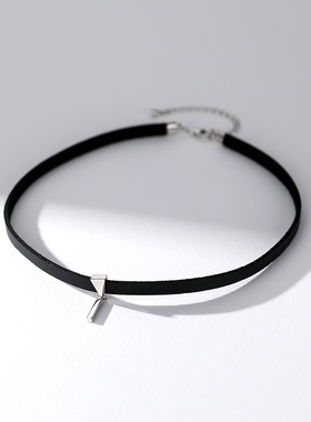 纯银项链轻奢小众颈链choker项圈