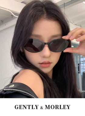 GM复古猫眼墨镜女新款防晒