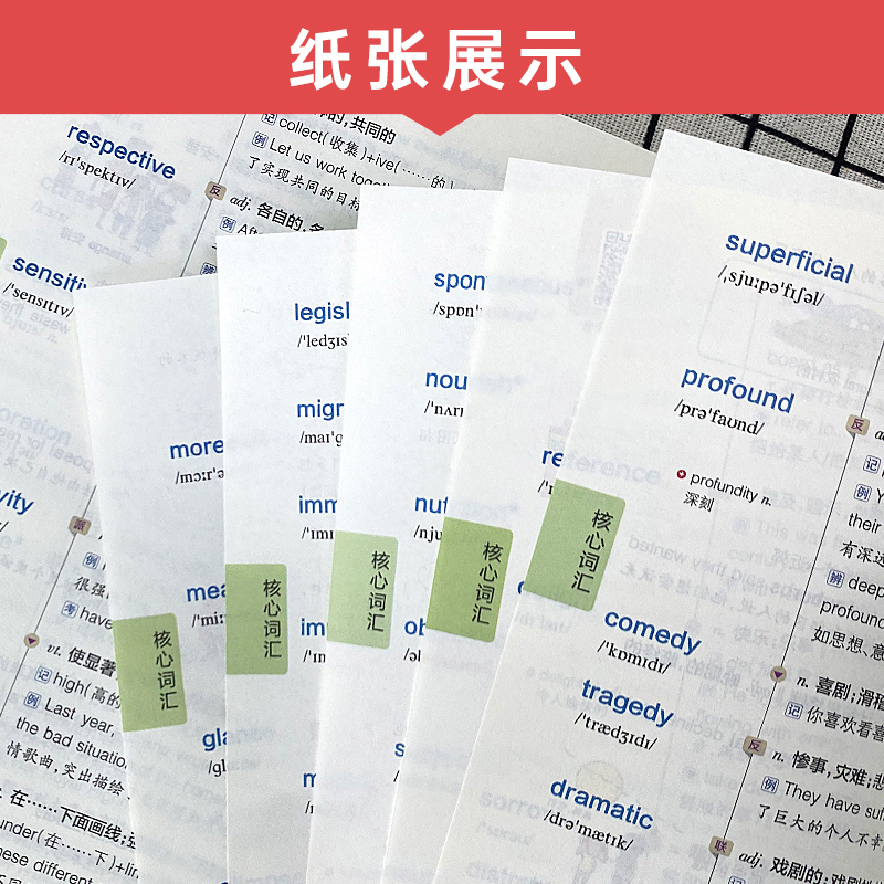 备考24年12月】大学英语四级词汇书单词词汇乱序版4级单词书cet4考试复习资料PASS绿卡图书官方旗舰店词根联想记忆法巧记速记