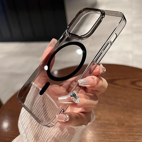 umj适用于iphone17手机壳透明硬壳17pro超薄16磁吸无线充电15苹果14proMax简约高级感13新款12保护套男女Air - 图0